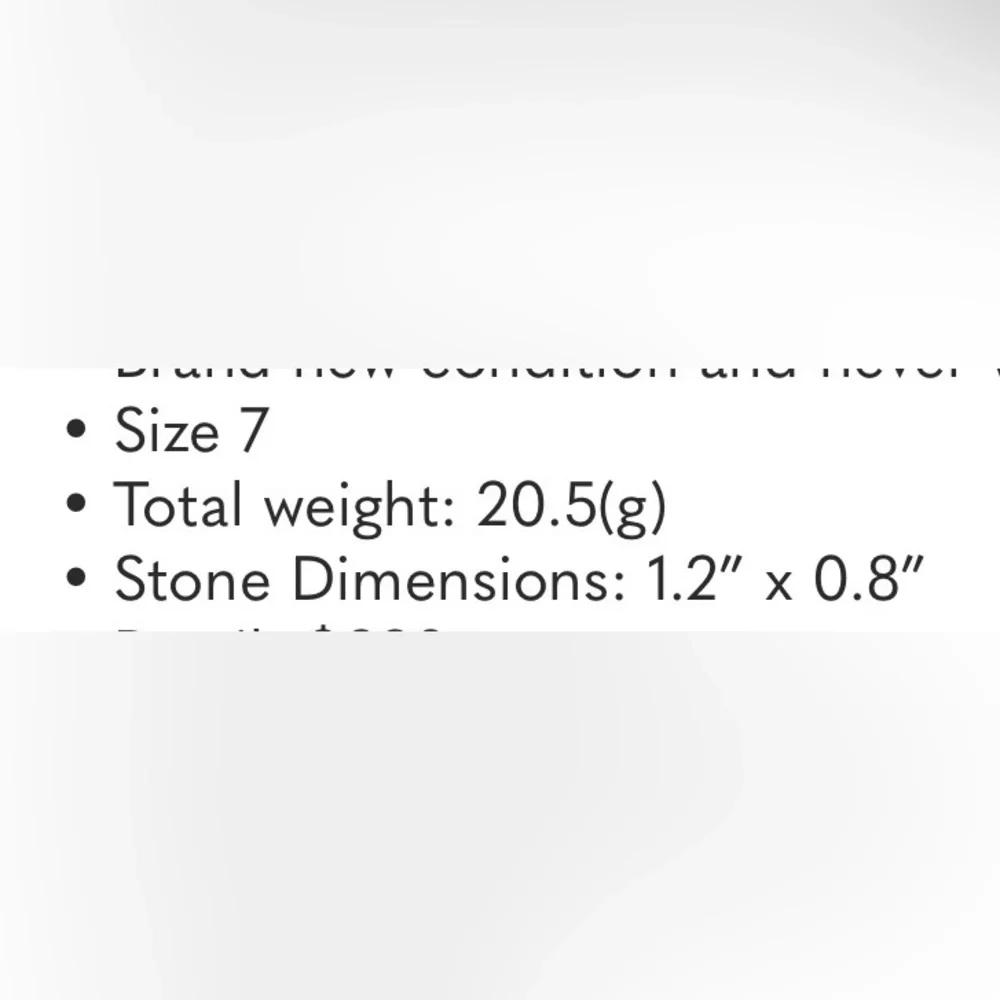 NWOT Alexis Bittar • Elements Phoenix Rocky Ring size 7 - Picture 6 of 6